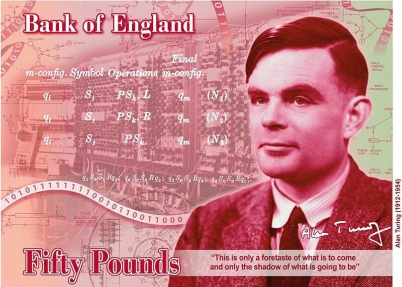 Alan Turing será homenageado na nota de 50 libras